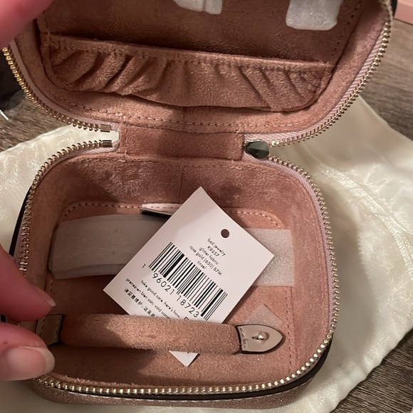 Buyer bundle Kate Spade Tinsel Glitter Jewelry Holder travel case NWT - Picture 2 of 3